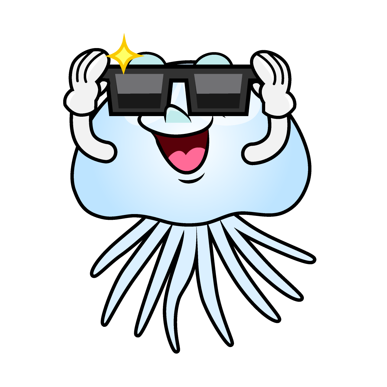 Jellyfish with Sunglasses