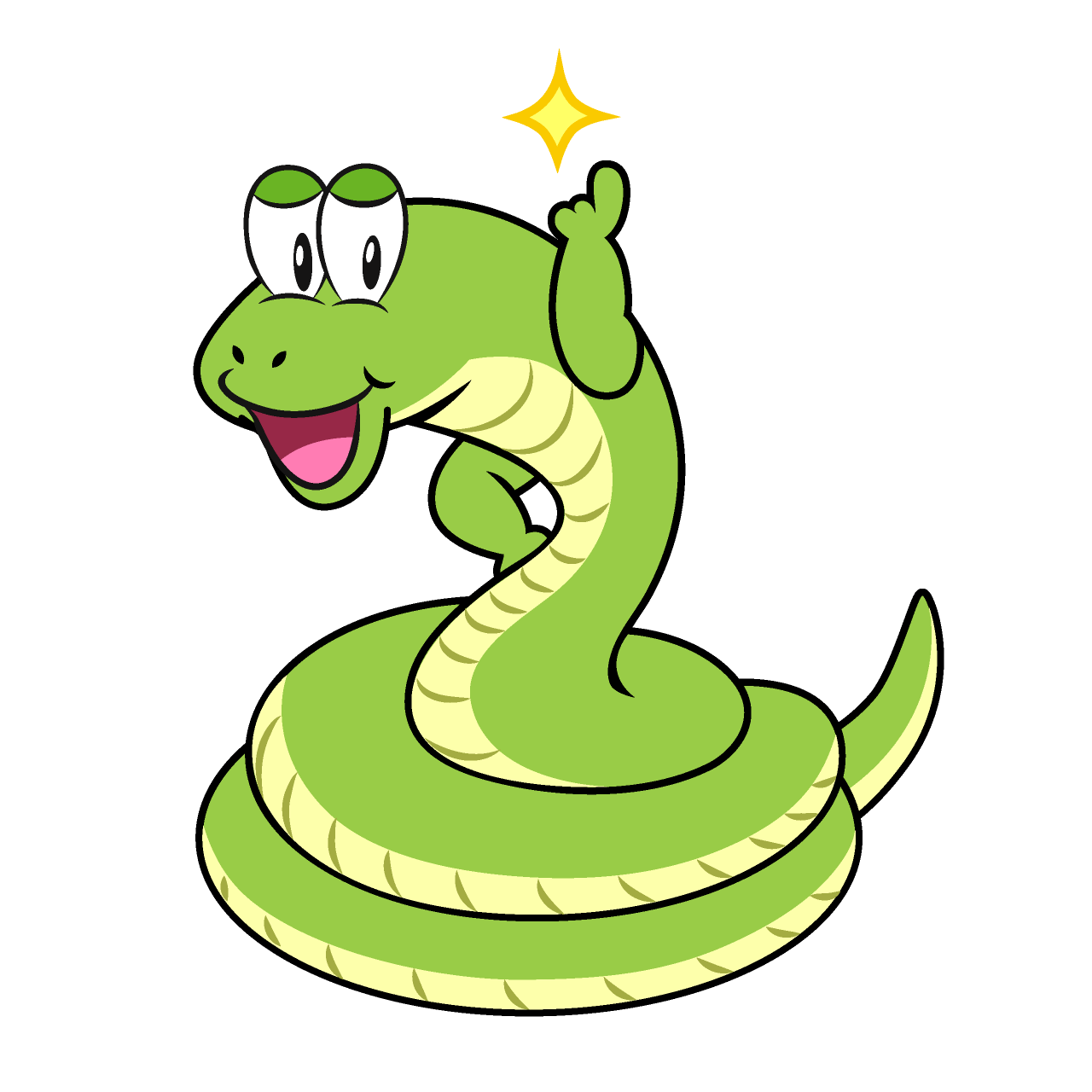 Serpiente Pose Señalando