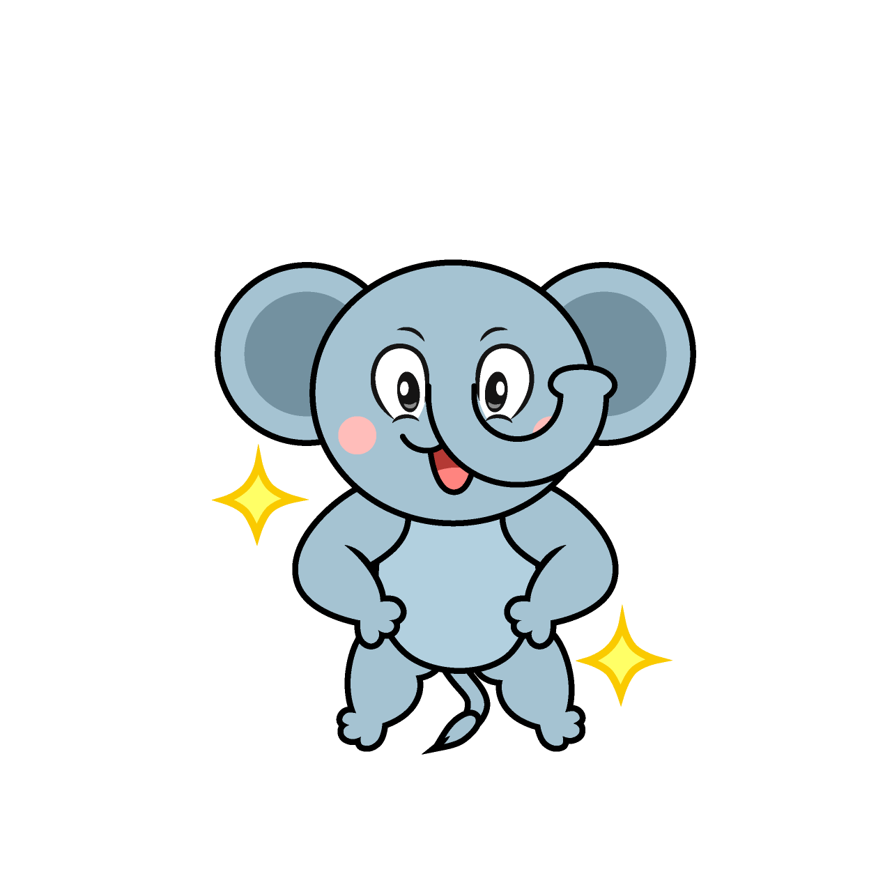 Glitter Elephant