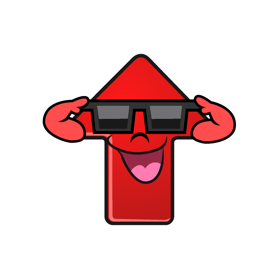 Arrow with Sunglasses