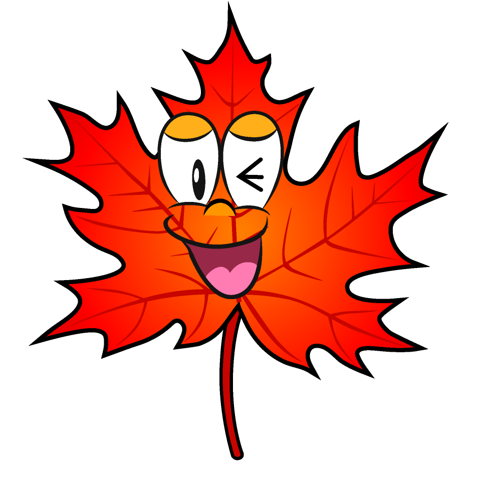 Hojas de Otoño Riendo