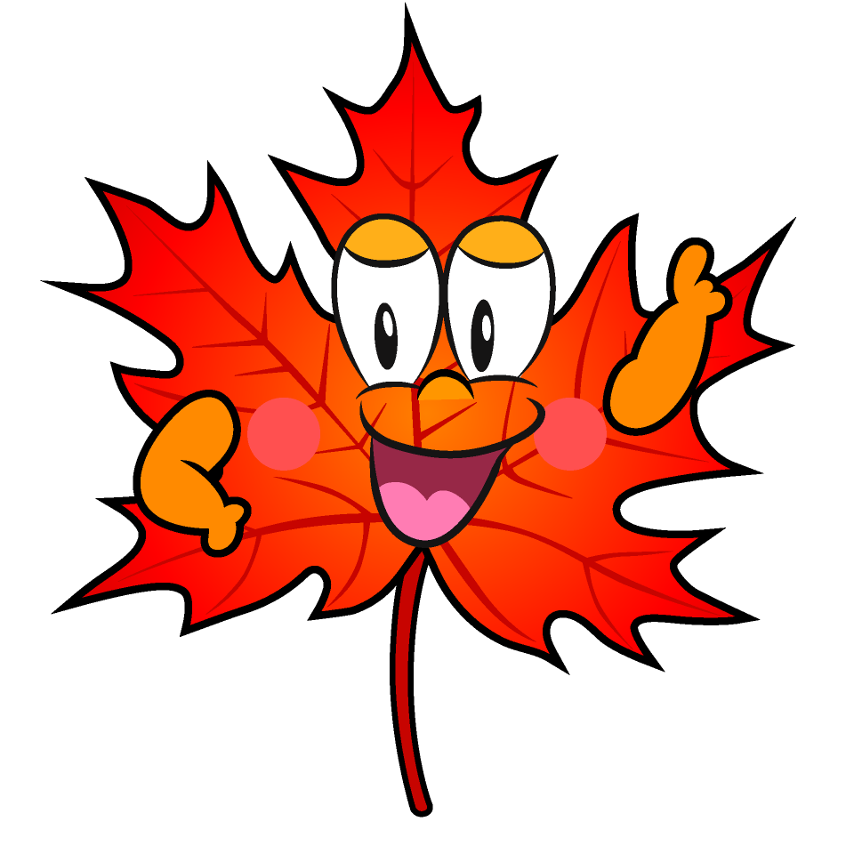 Hojas de Otoño Pose Señalando