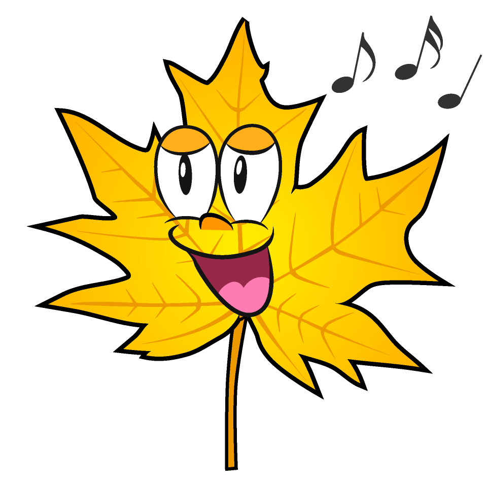 Hoja de Otoño Amarilla Canto