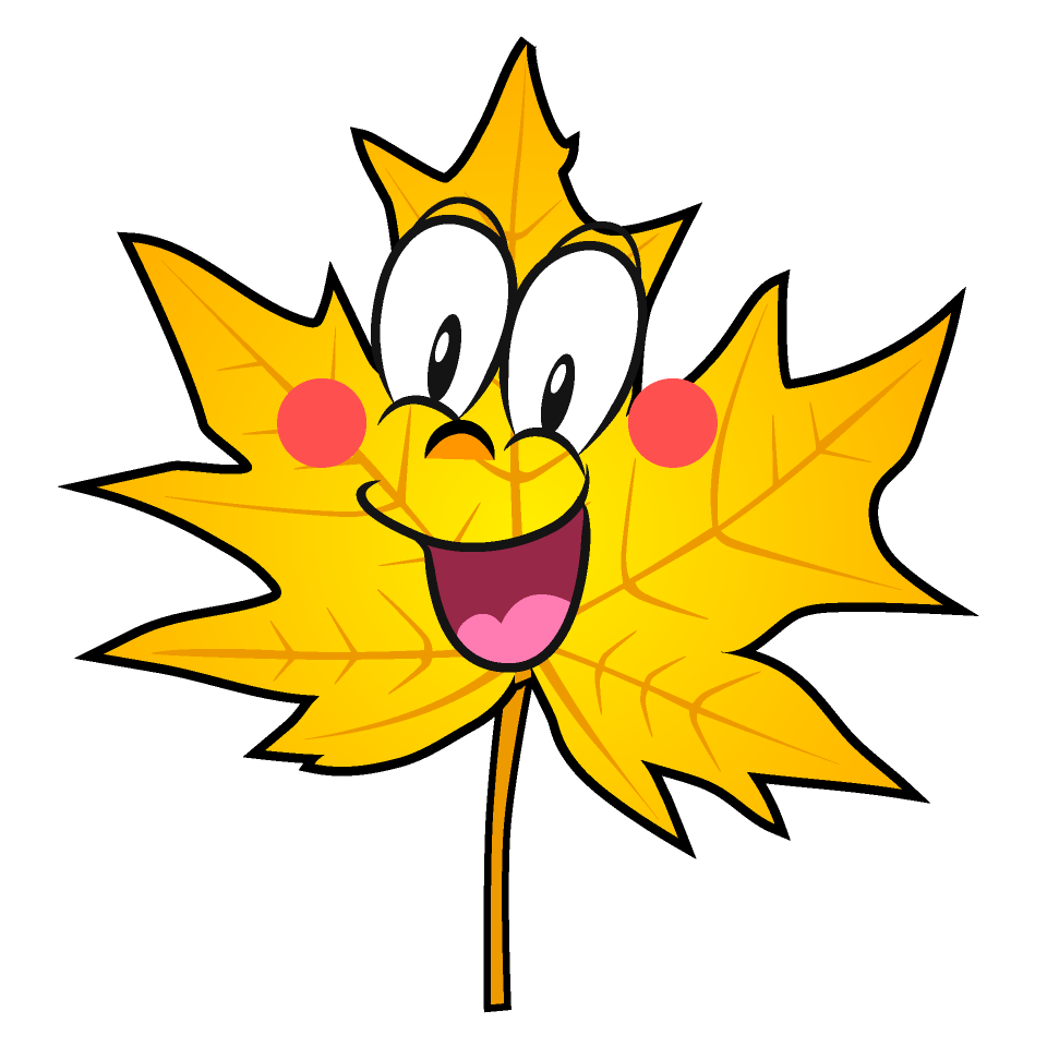 Hoja de Otoño Amarilla Sorprendente