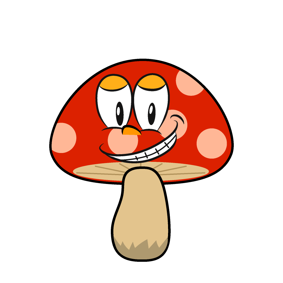 Hongo Rojo Sonriendo