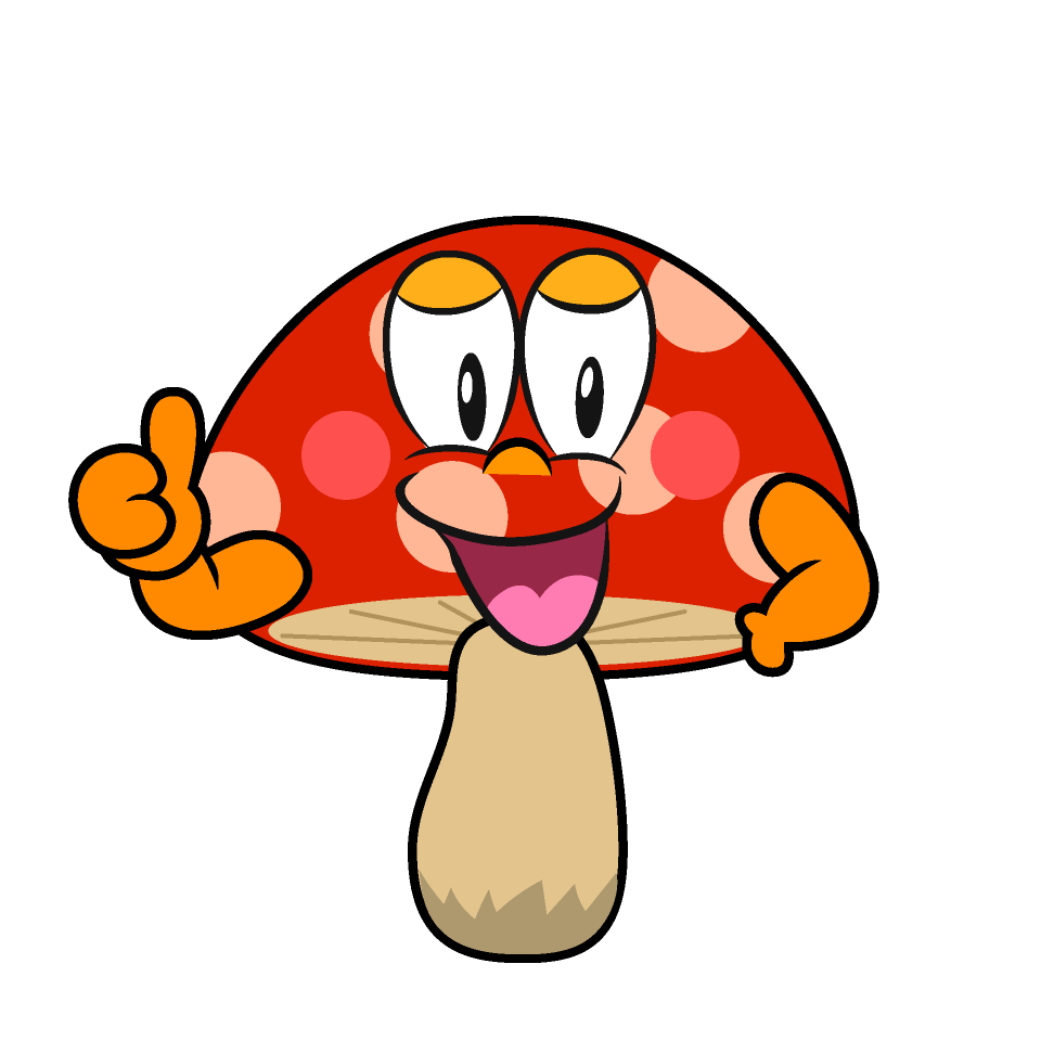 Hongo Rojo Pulgares hacia arriba