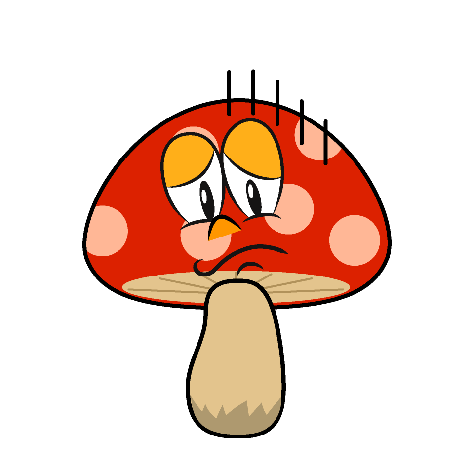 Hongo Rojo Deprimido