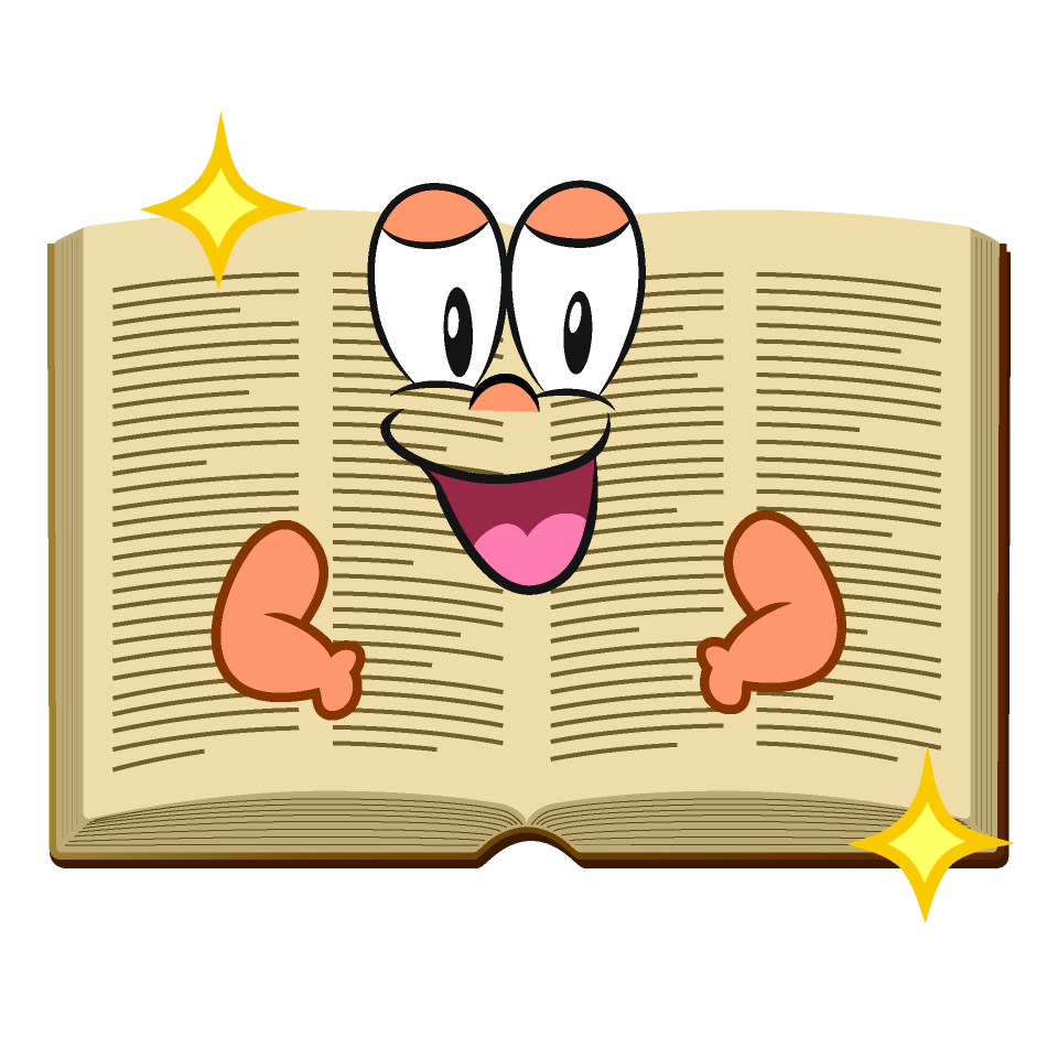 Glitter Open Book