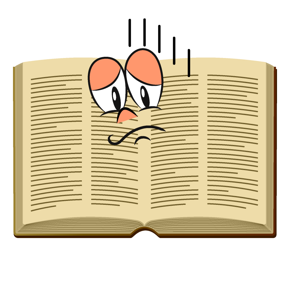 Depressed Open Book