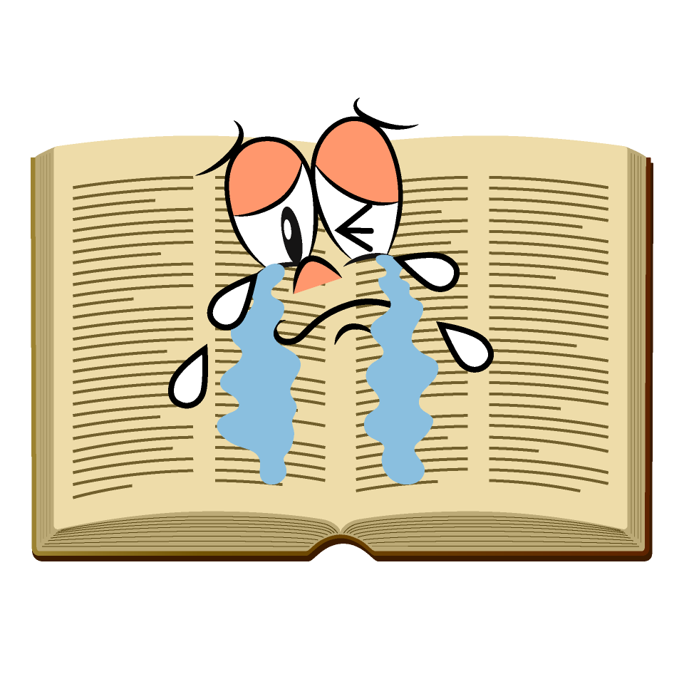 Crying Open Book