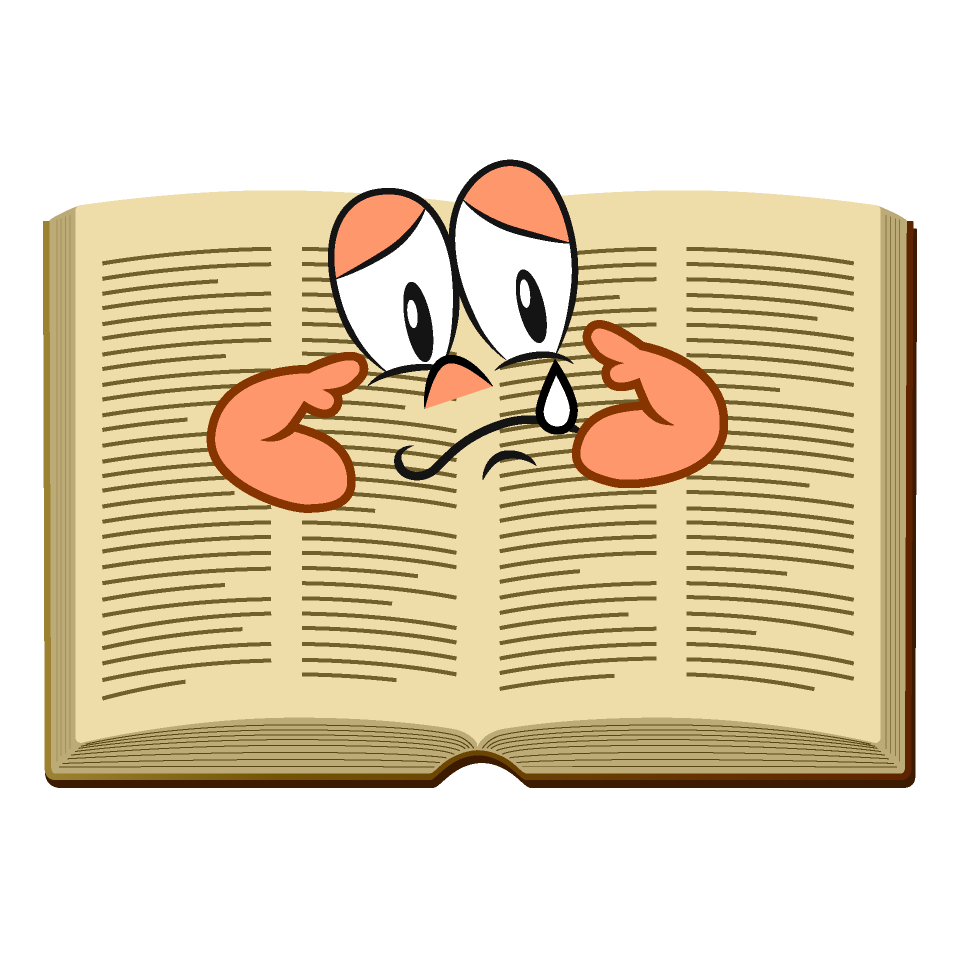 Sad Open Book