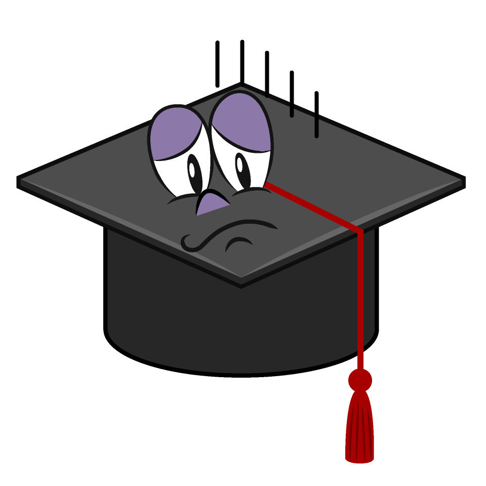 Depressed Graduation Cap