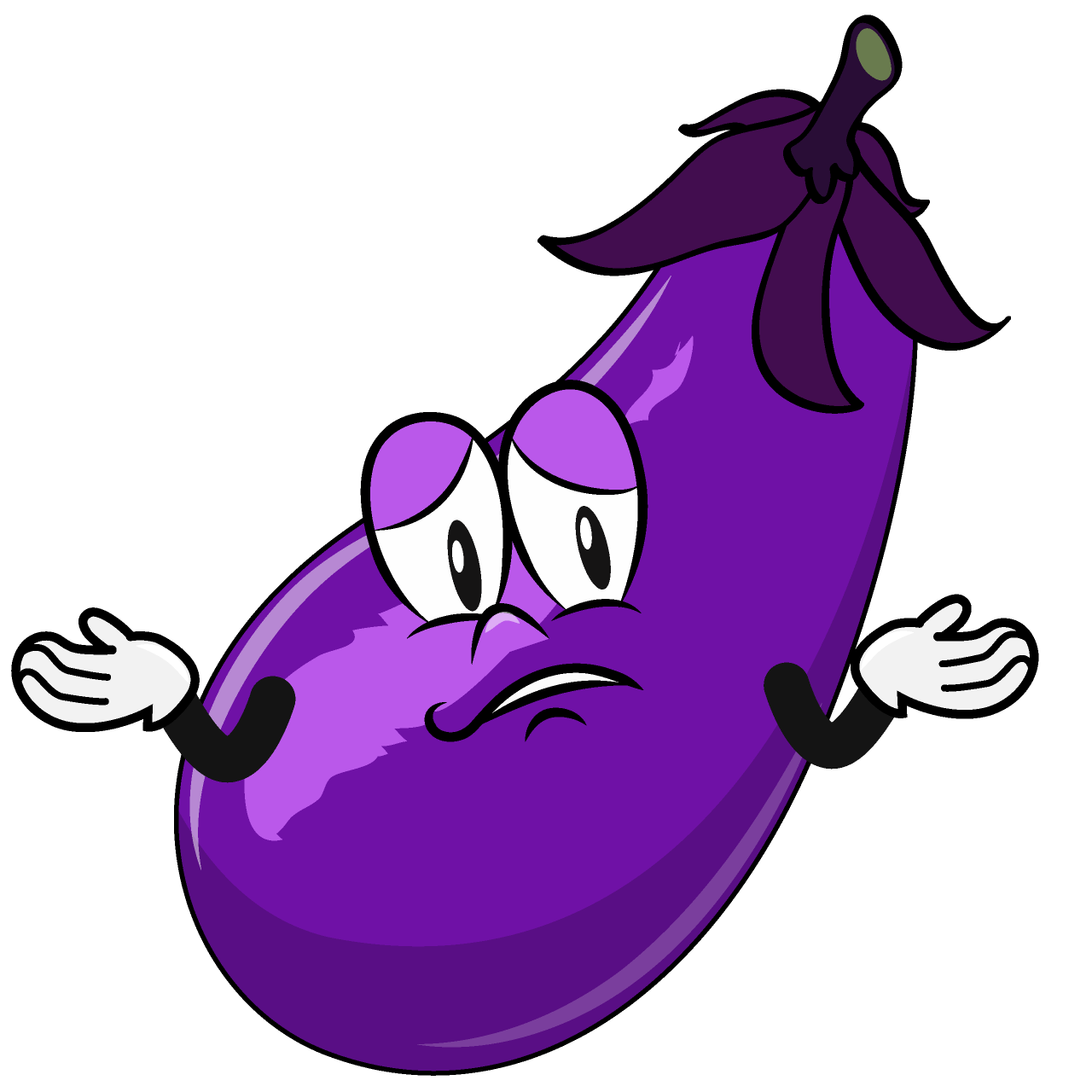 Berenjena Preocupado