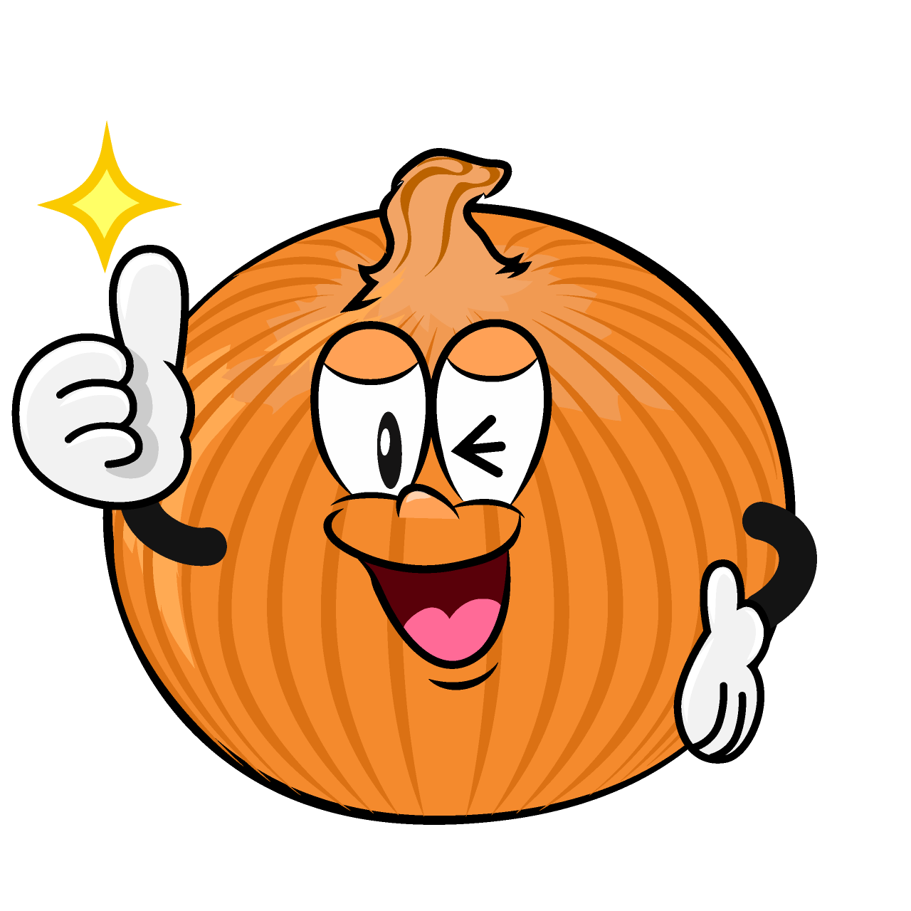 Thumbs up Onion