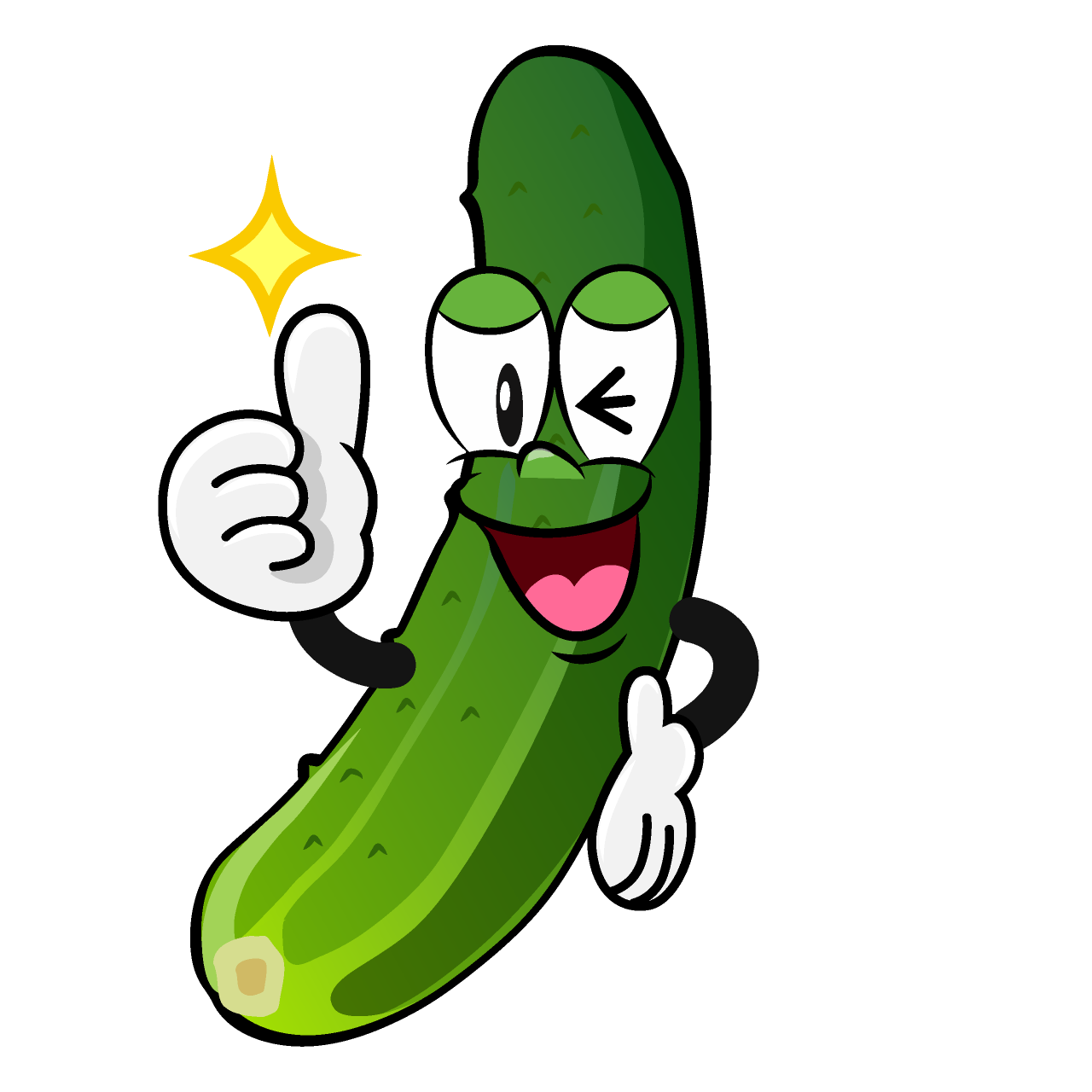 Thumbs up Cucumber