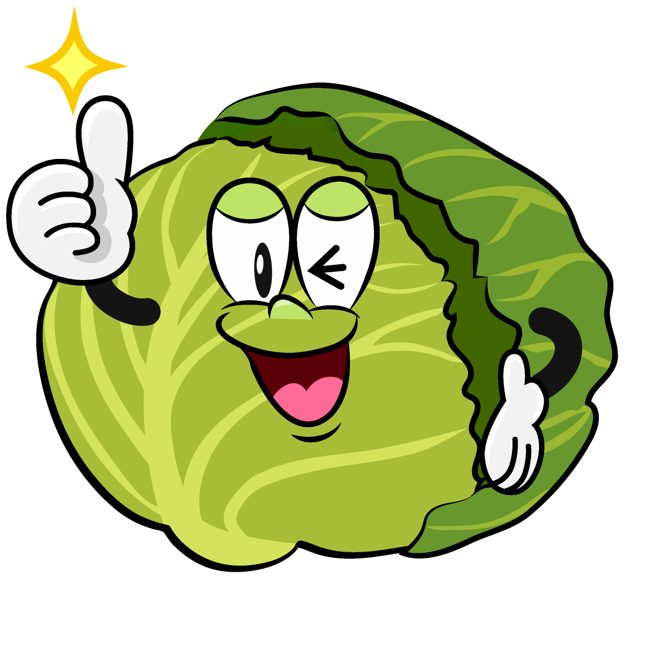 Thumbs up Cabbage