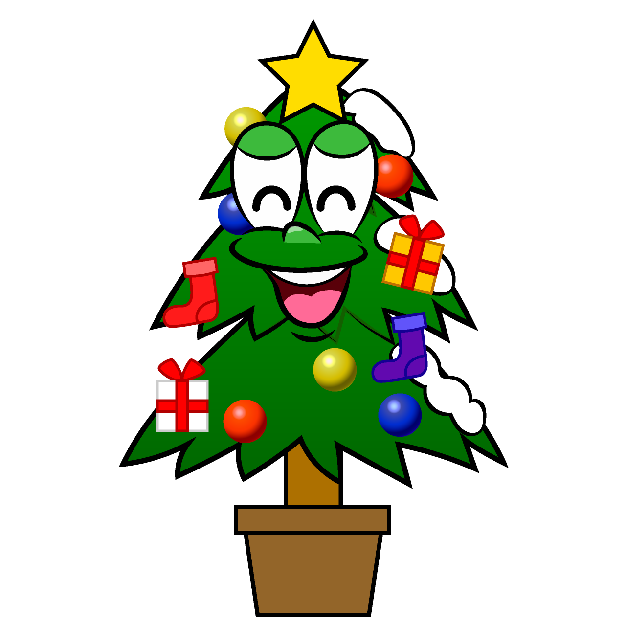 Smiling Christmas Tree