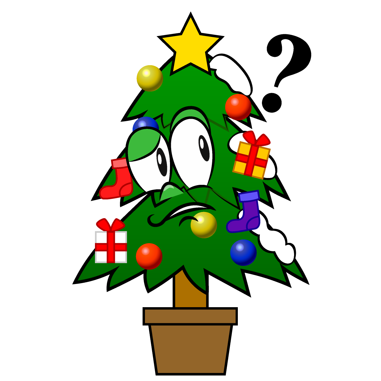 Thinking Christmas Tree