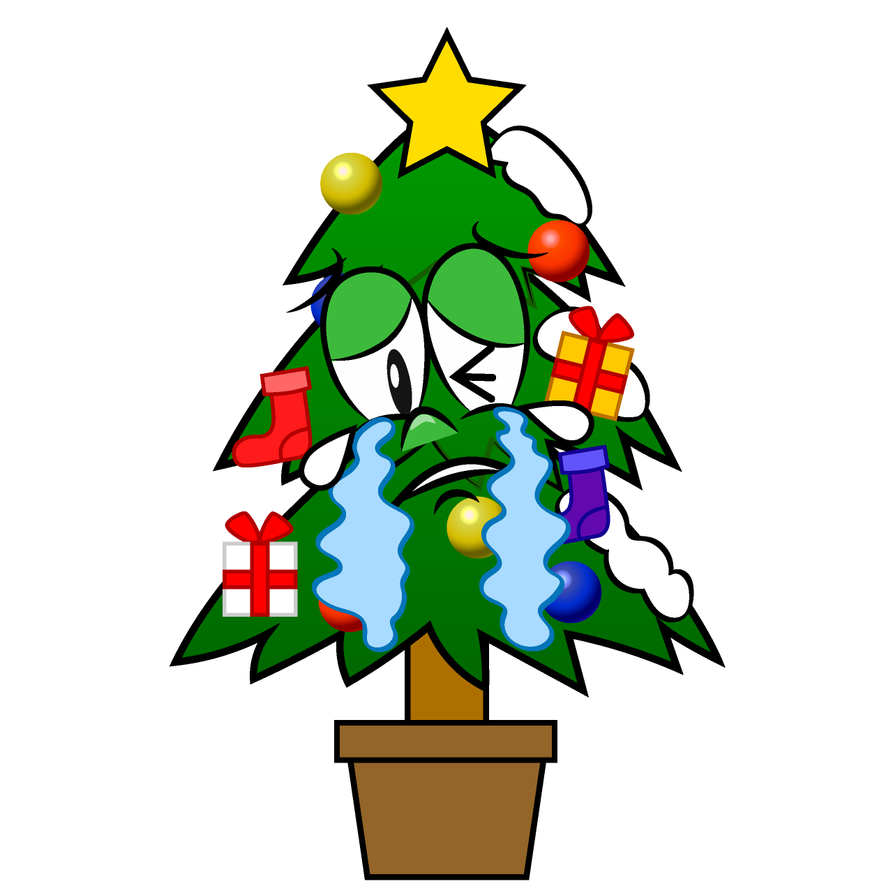 Crying Christmas Tree