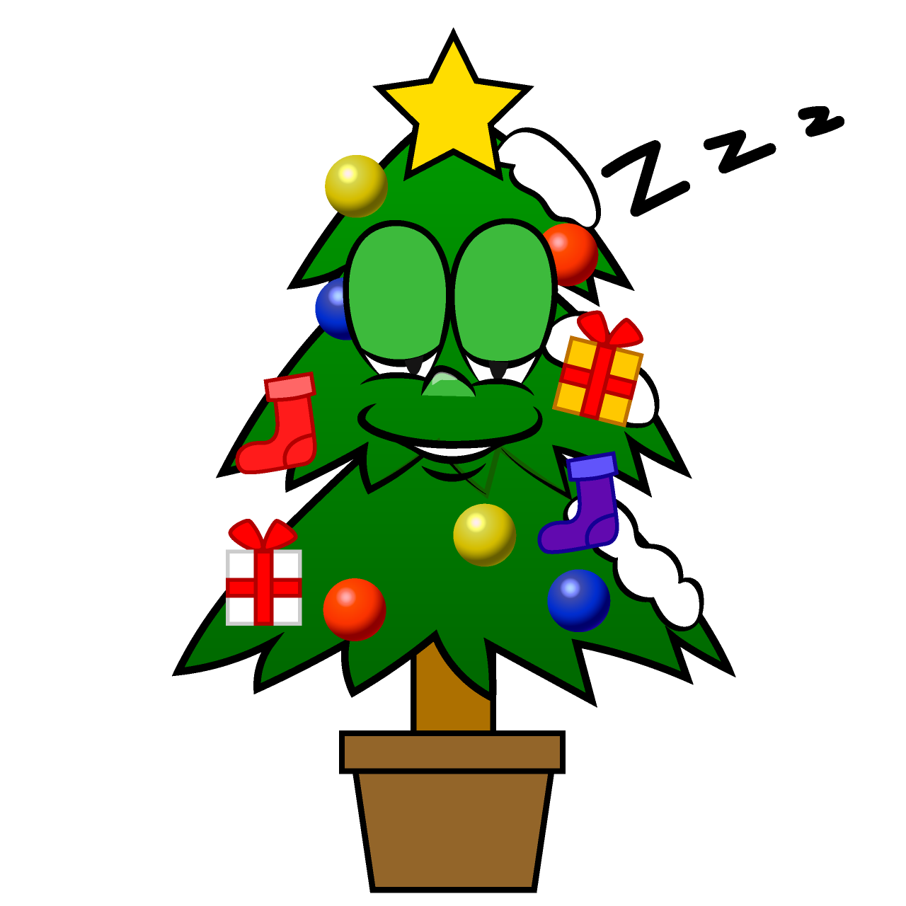 Sleeping Christmas Tree