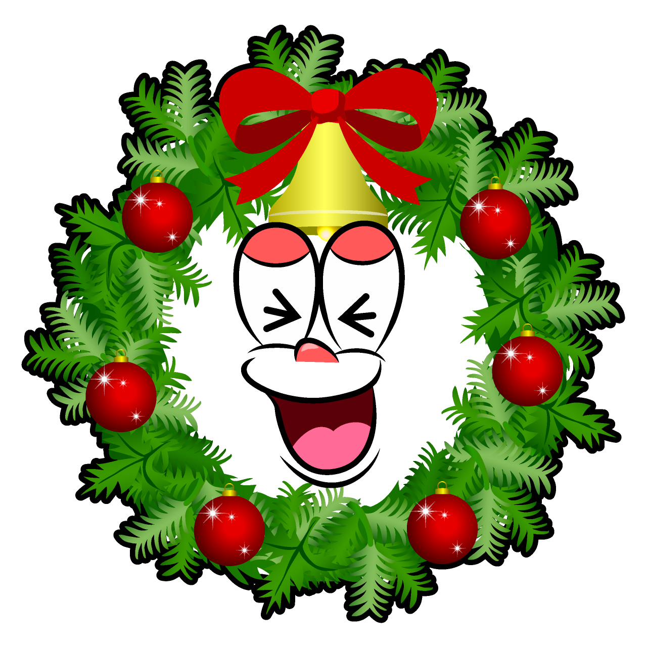 Laughing Christmas Wreath