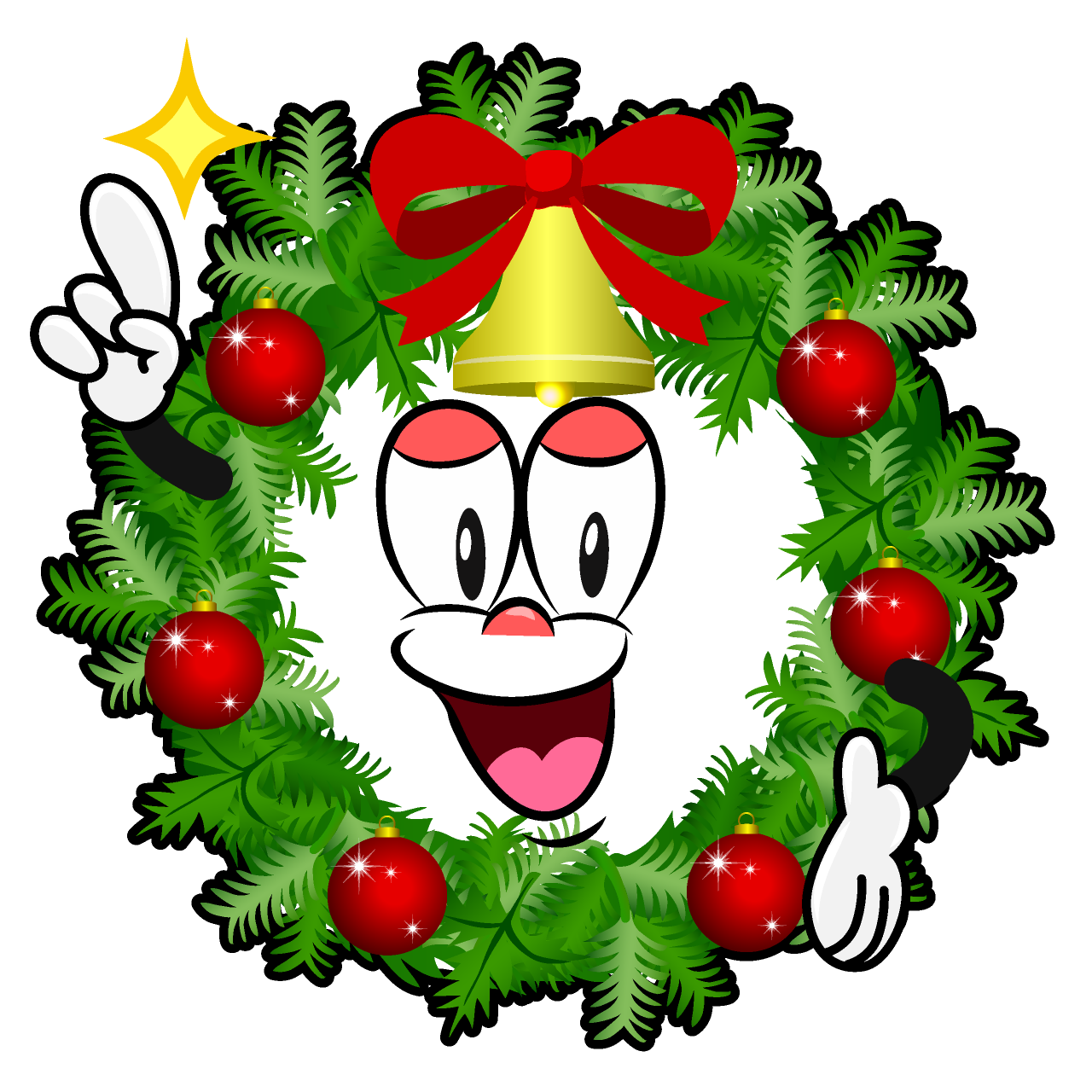 Posing Christmas Wreath
