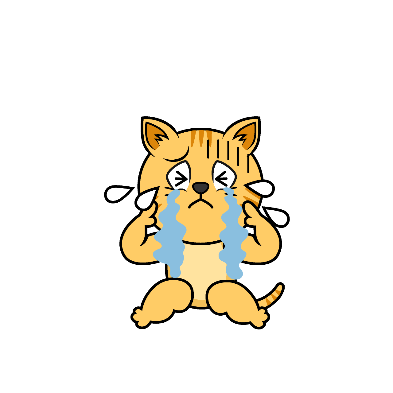 Gato Atigrado Llorando