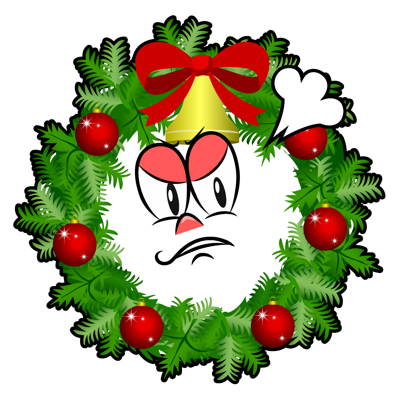 Angry Christmas Wreath