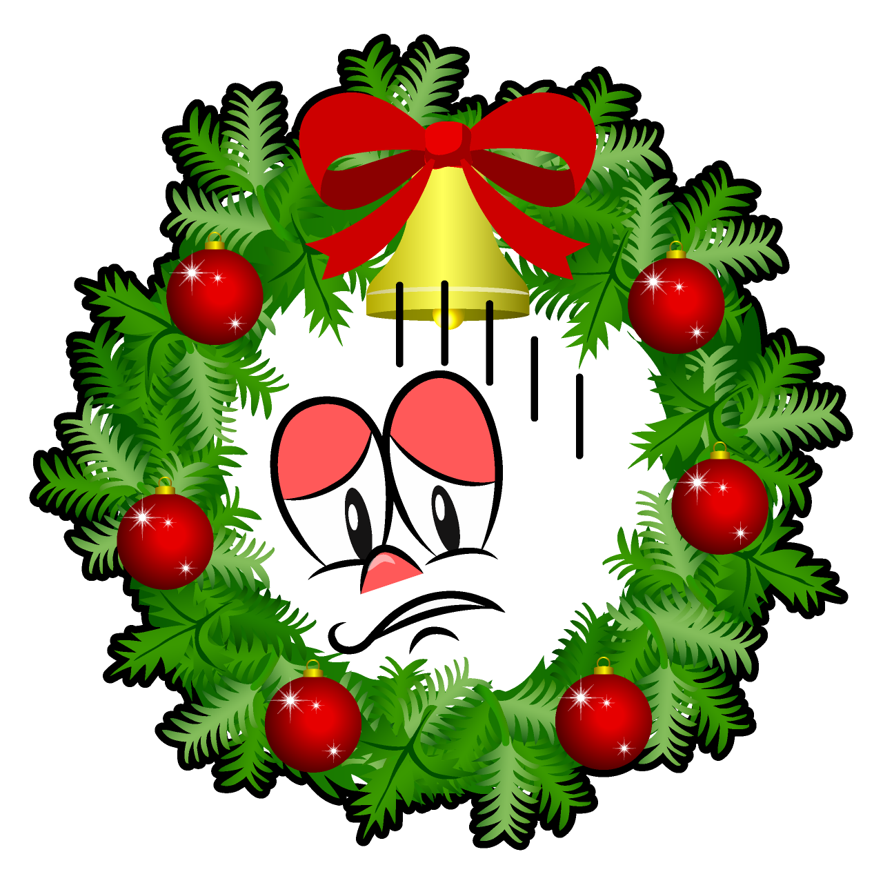 Depressed Christmas Wreath
