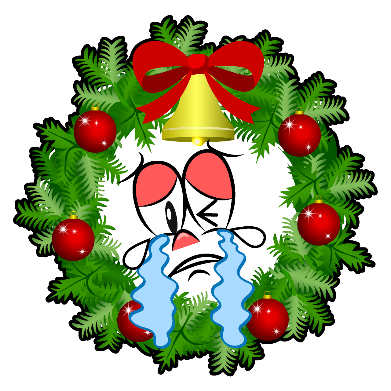 Crying Christmas Wreath