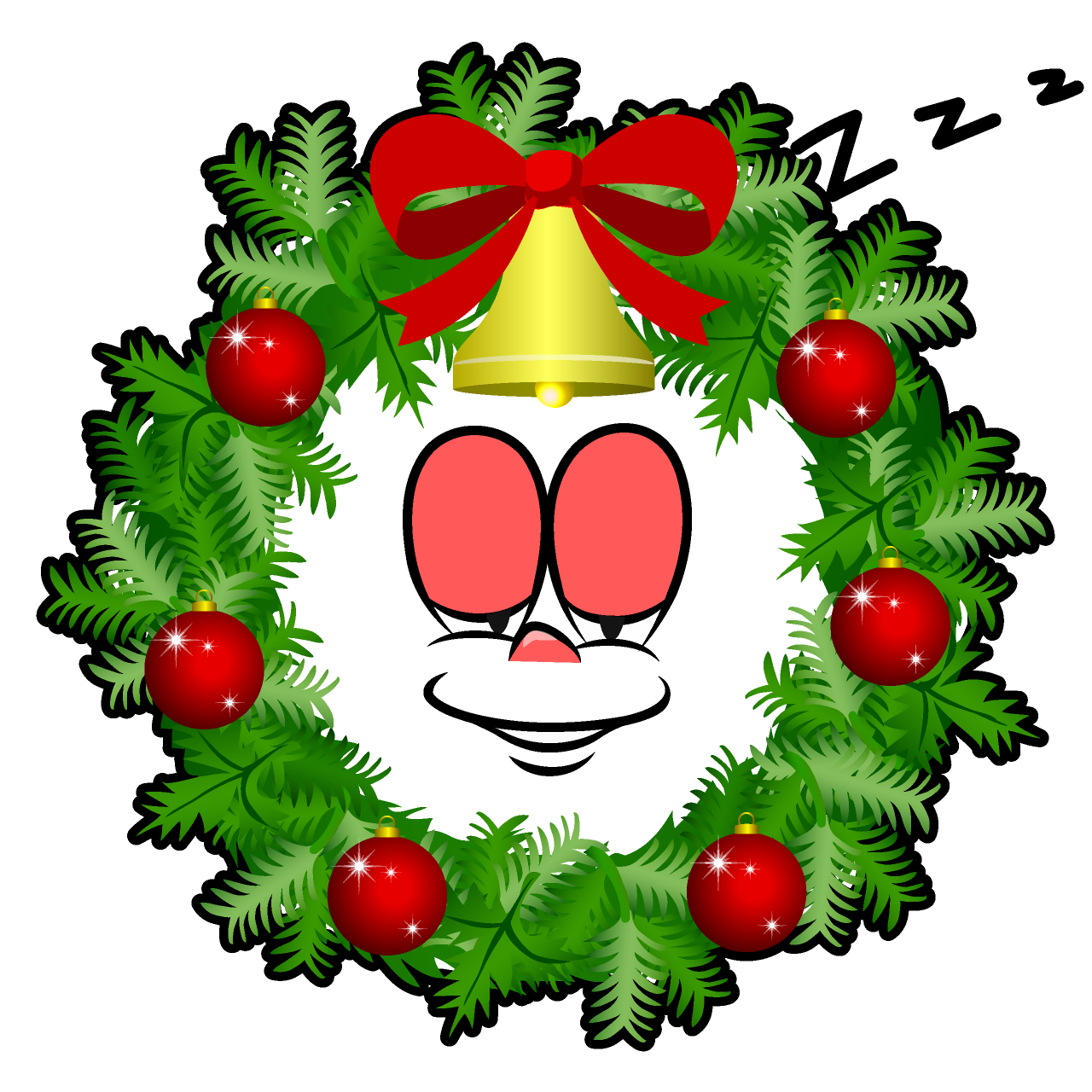 Sleeping Christmas Wreath