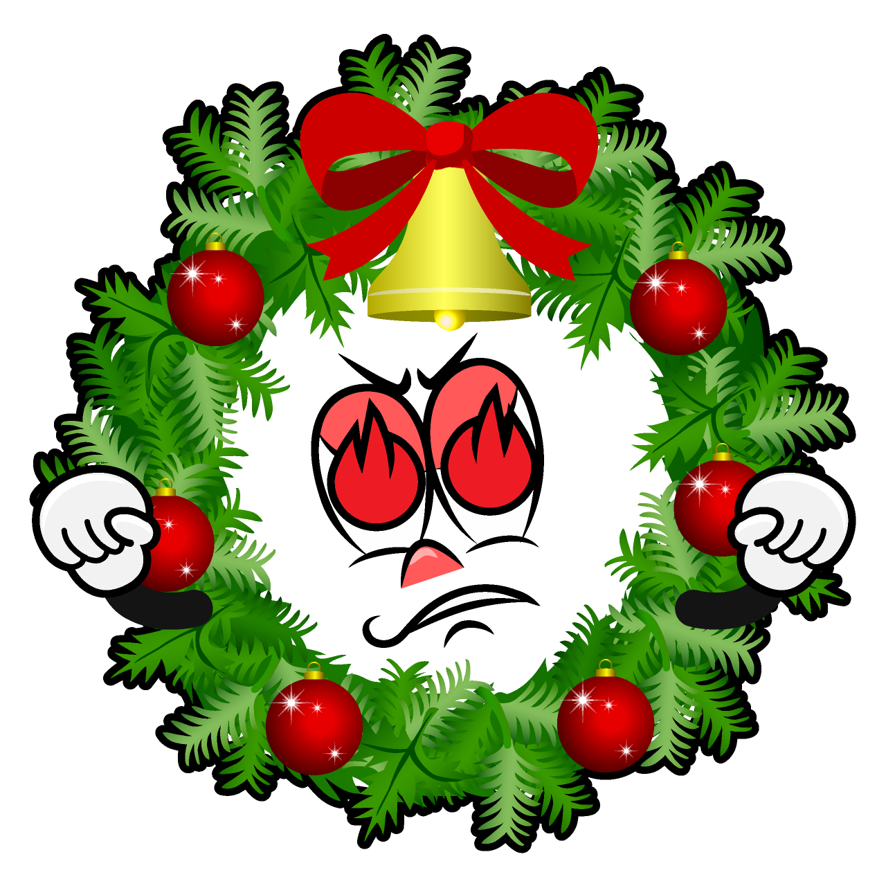 Enthusiasm Christmas Wreath