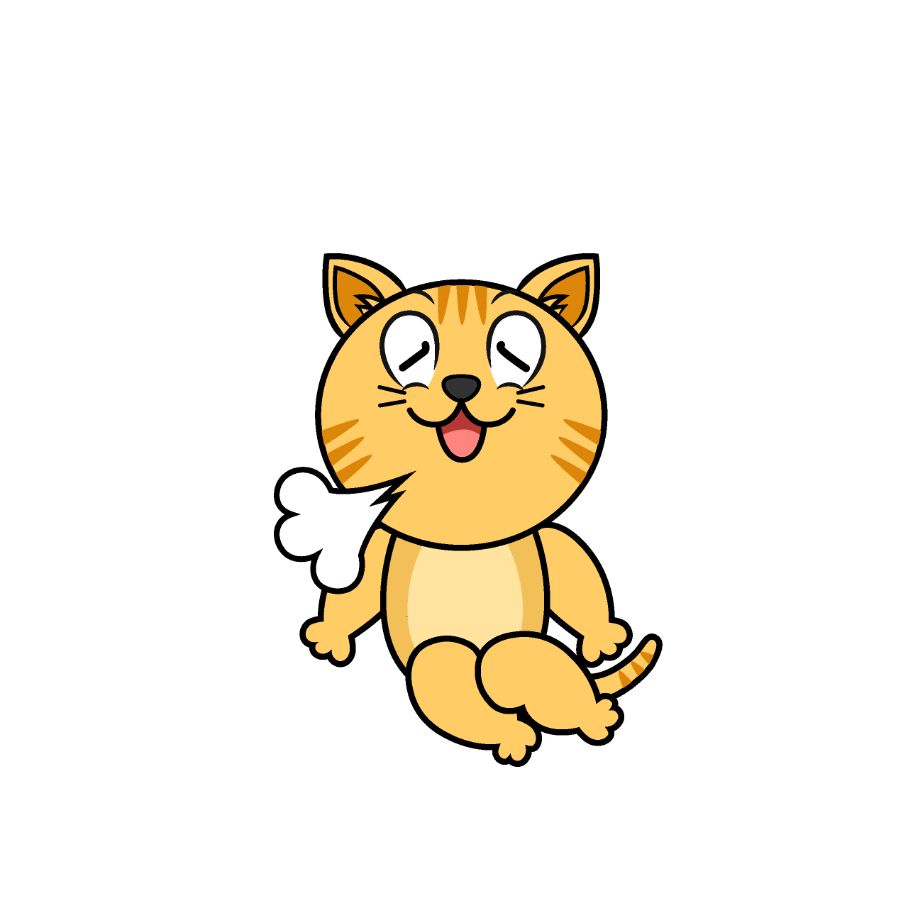 Gato Atigrado Relajándose