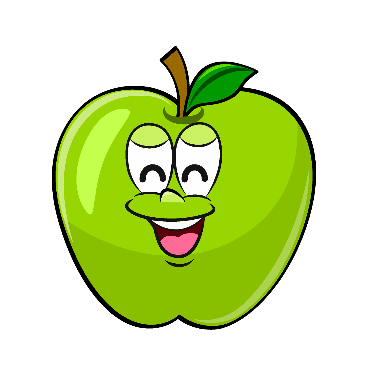 Smiling Green Apple