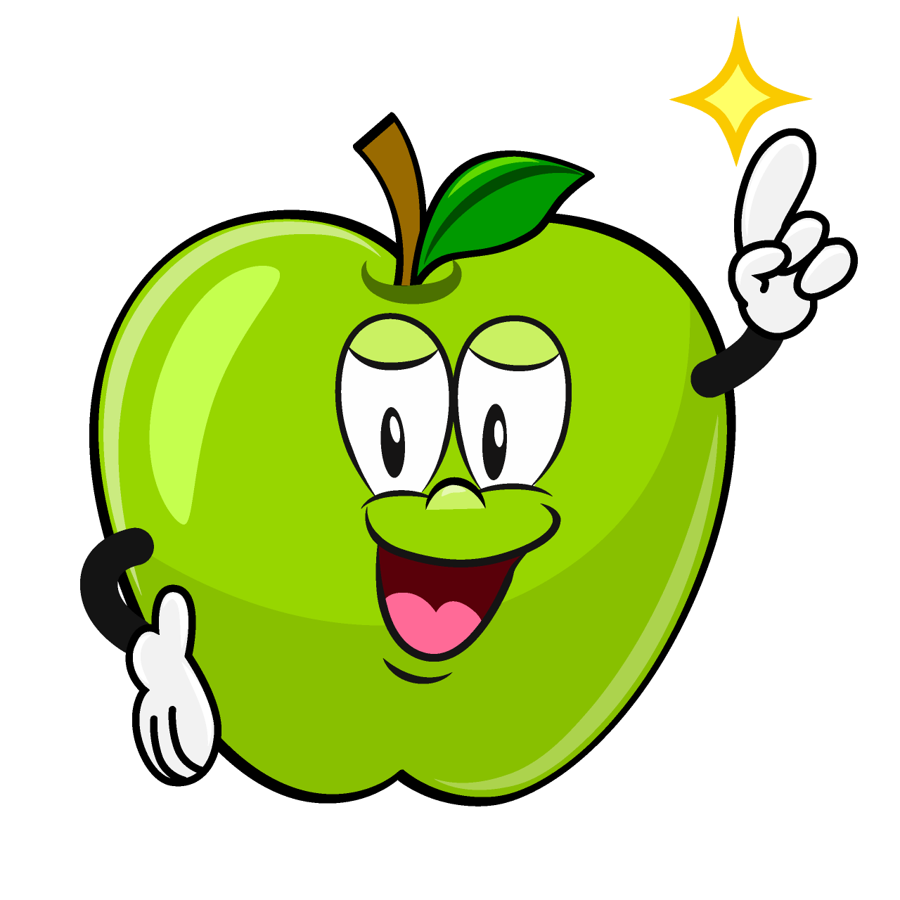 Posing Green Apple