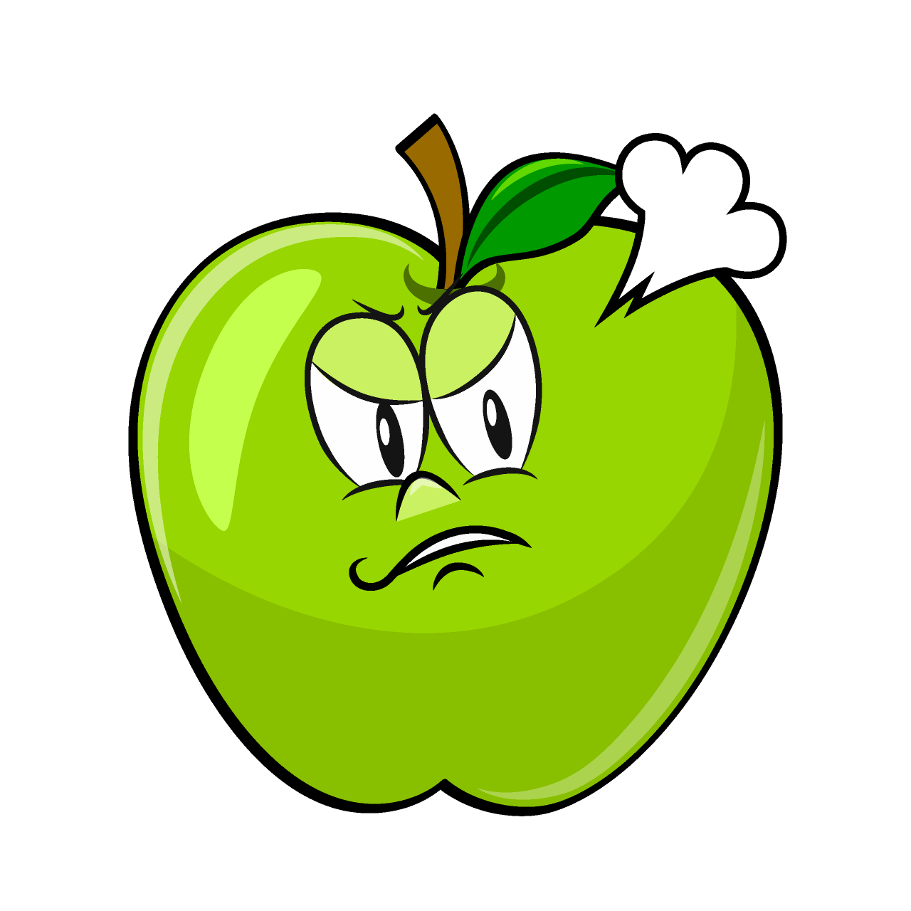 Angry Green Apple