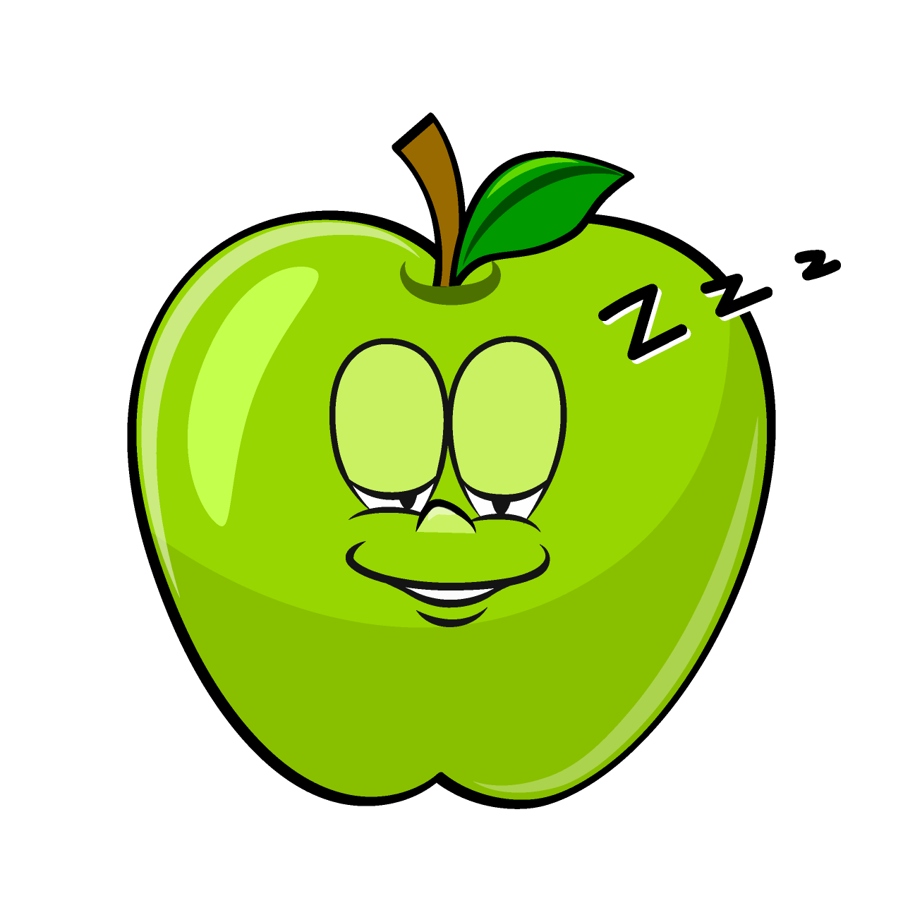 Sleeping Green Apple