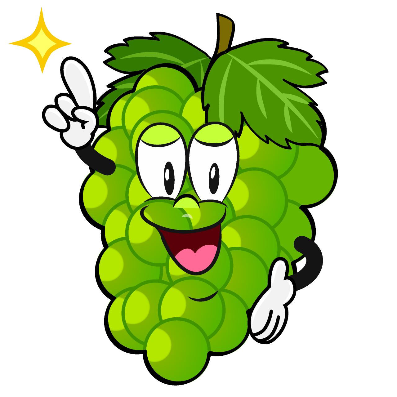 Posing Green Grape