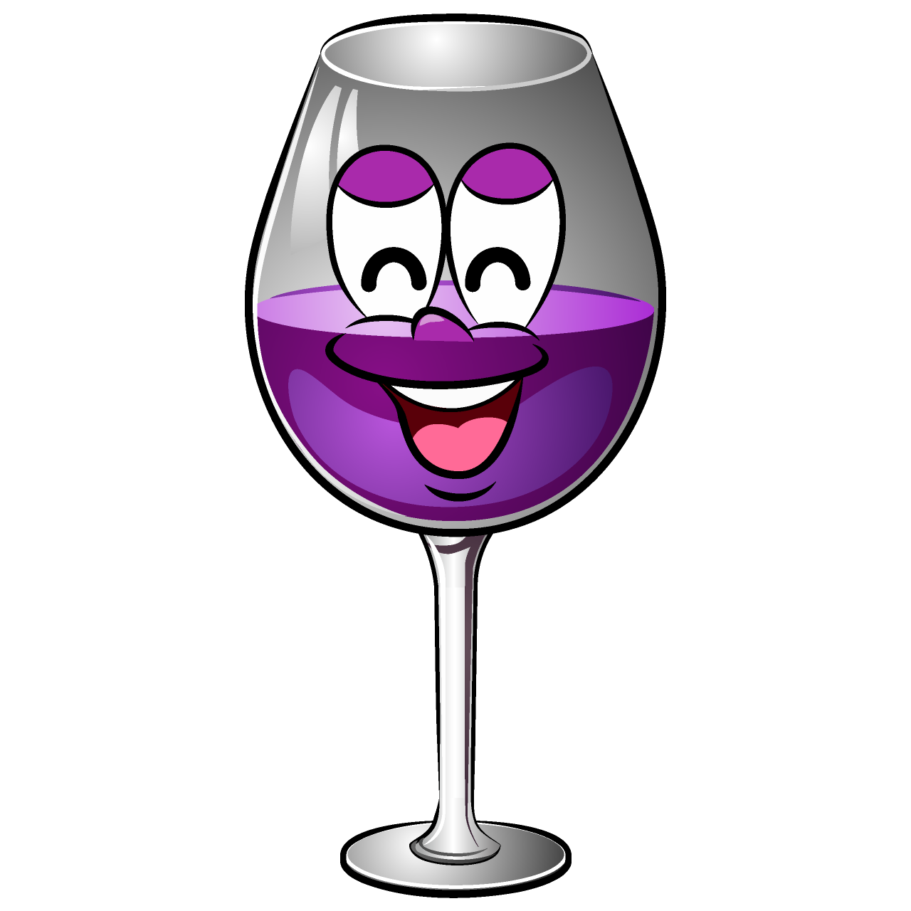 Copa de Vino Sonriente