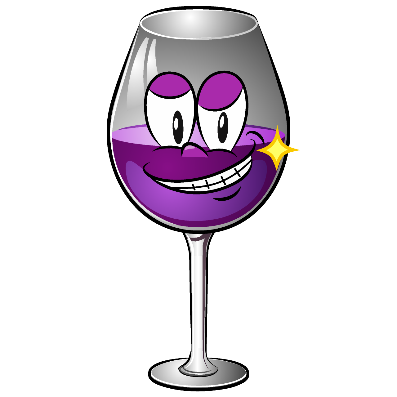 Copa de Vino Sonriente