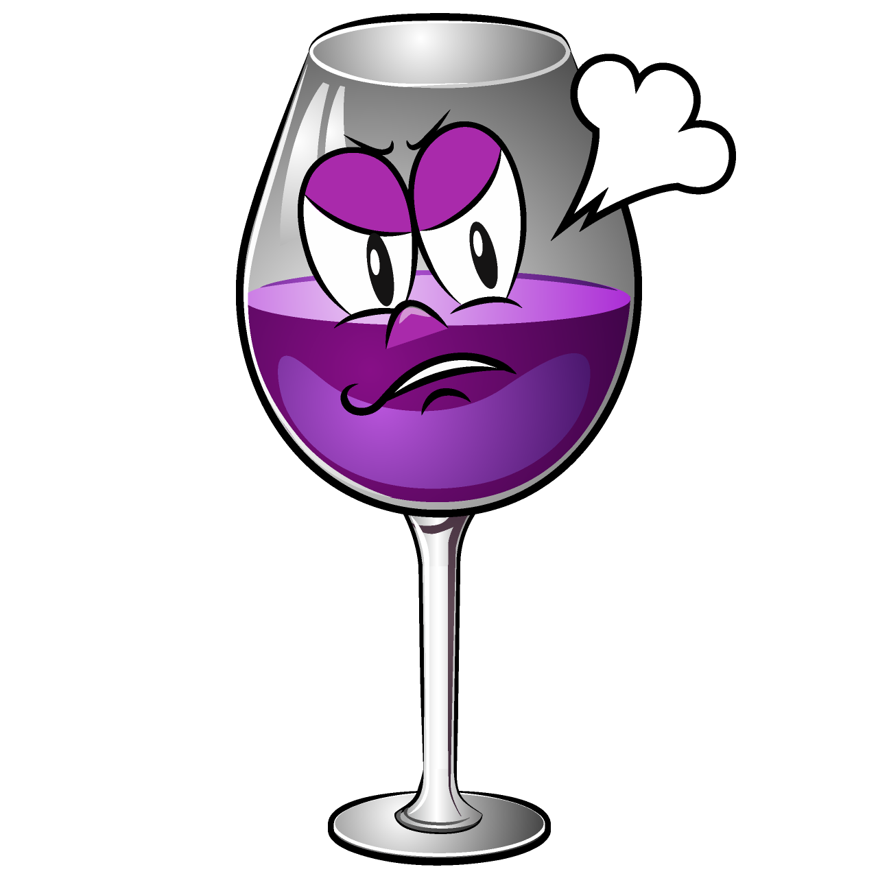 Copa de Vino Enojado