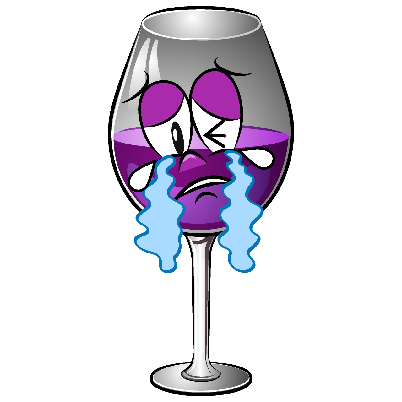 Copa de Vino Llorando