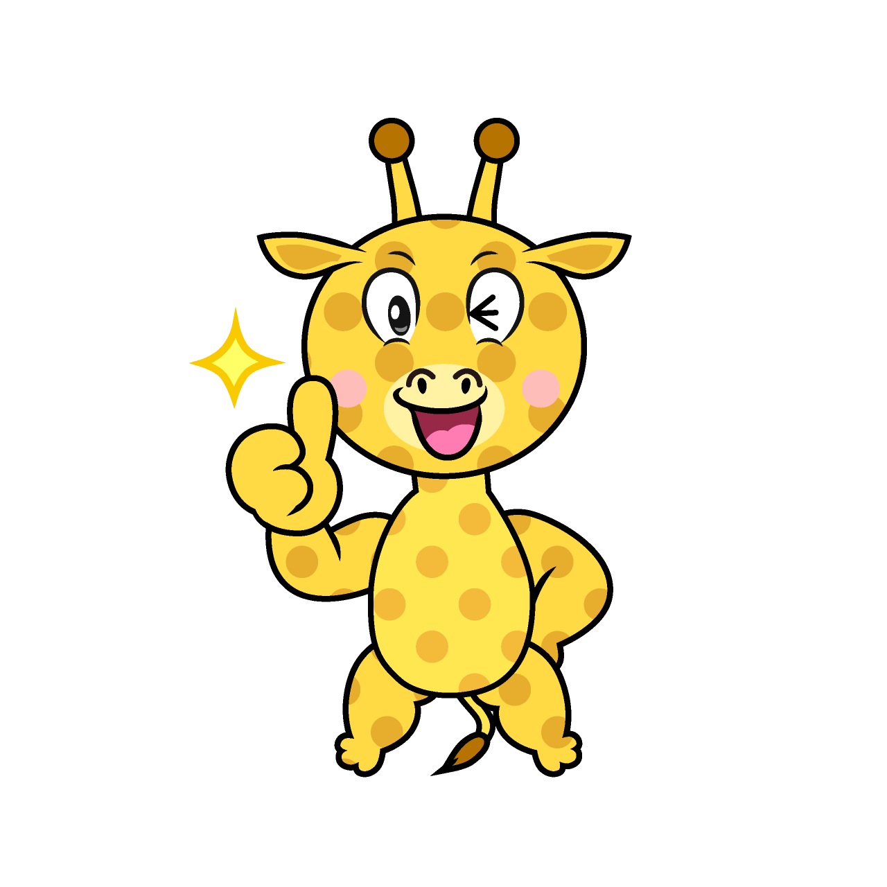 Thumbs Up Giraffe