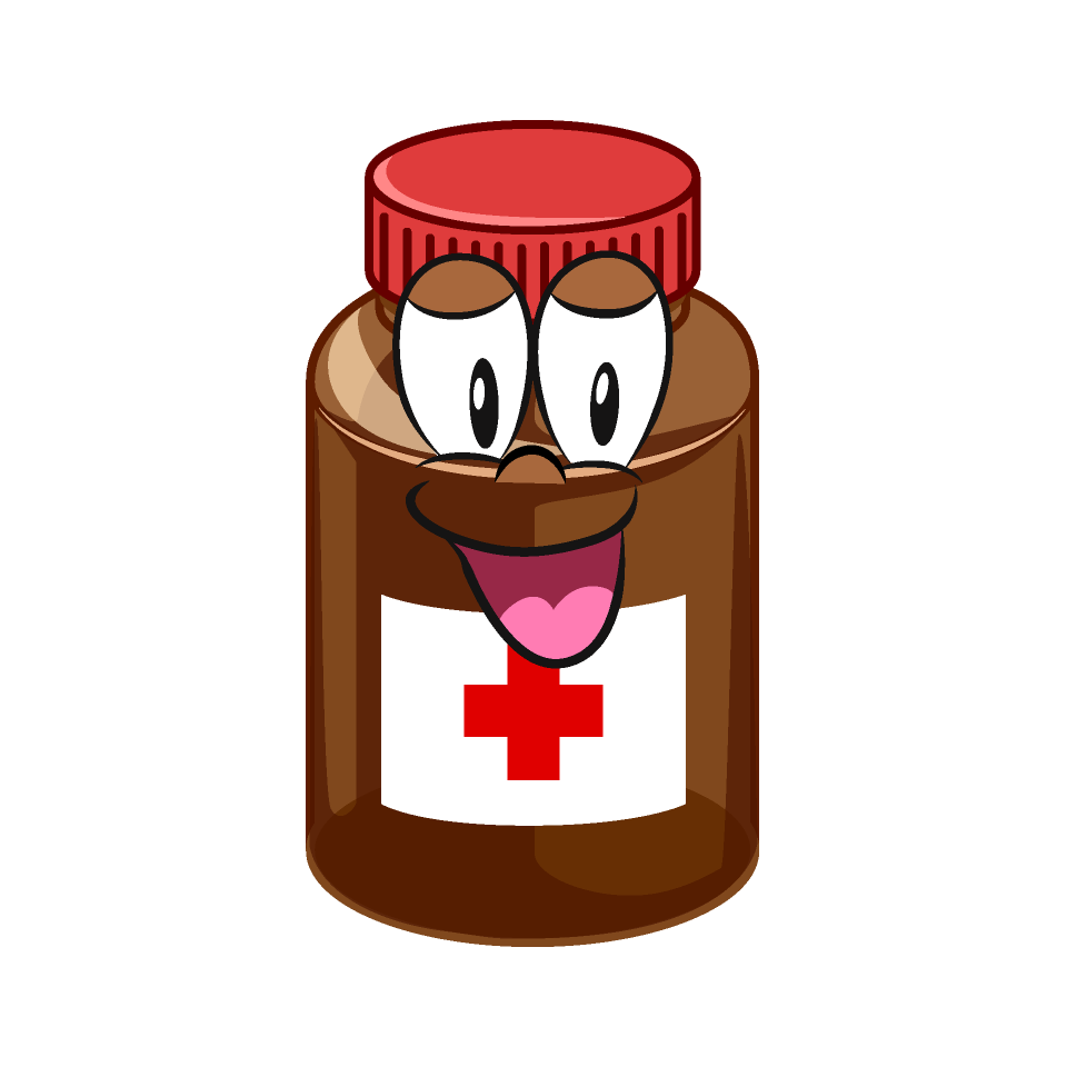 Smiling Medicine Bottle