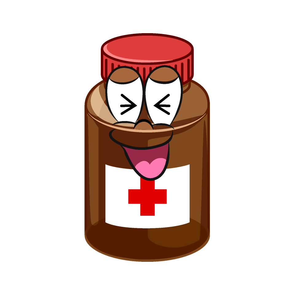 Laughing Medicine Bottle
