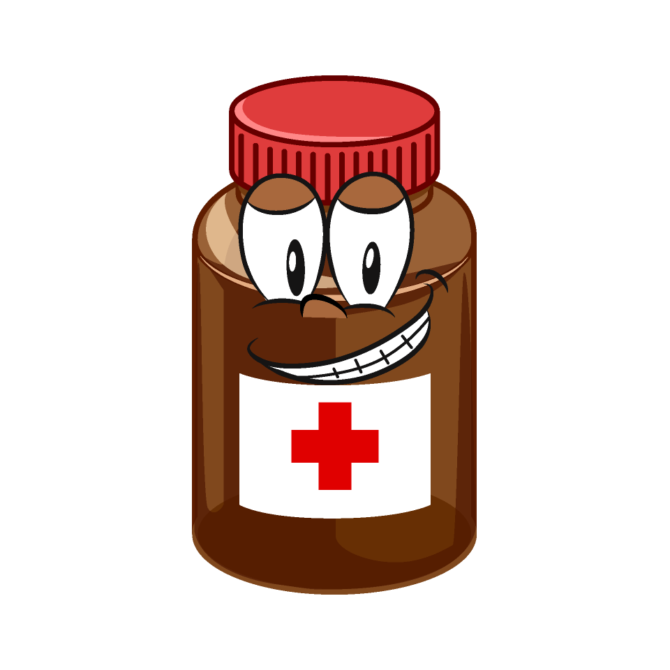 Grinning Medicine Bottle