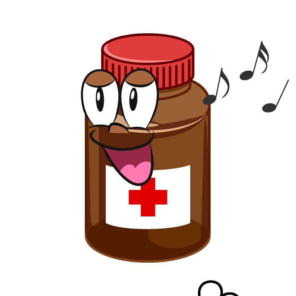 Singing Medicine Bottle