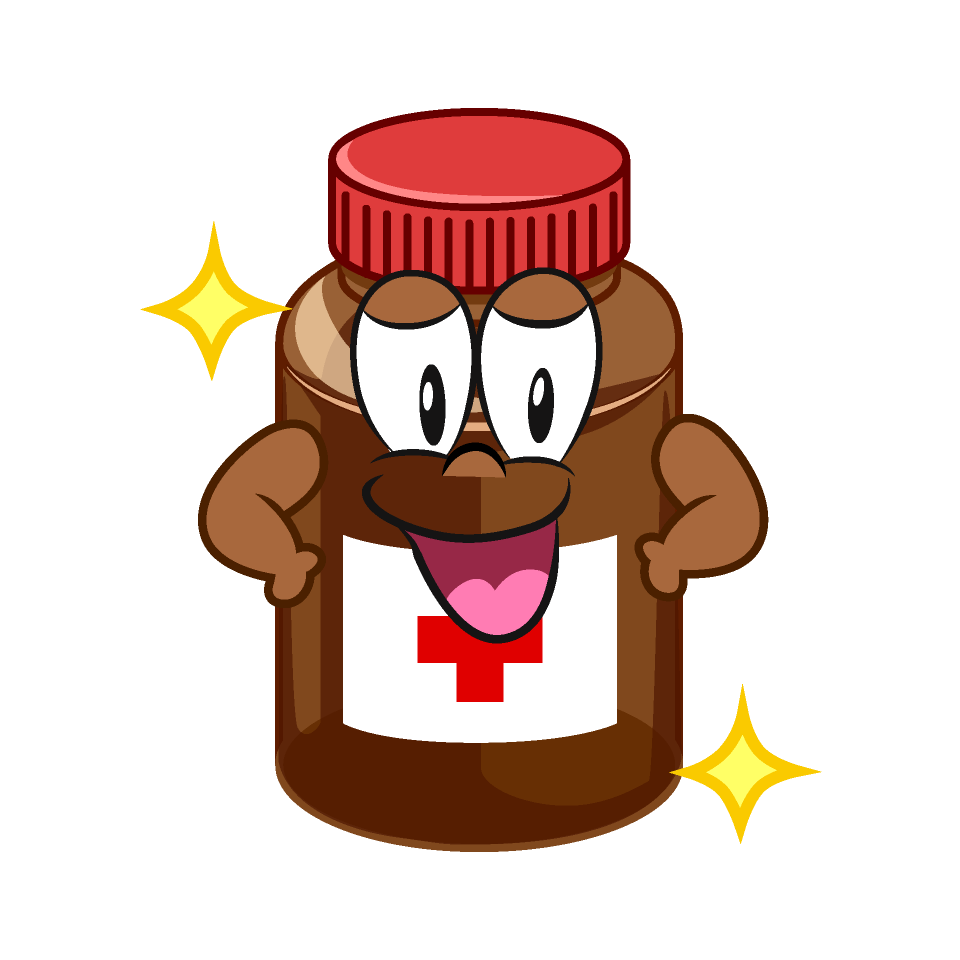 Glitter Medicine Bottle
