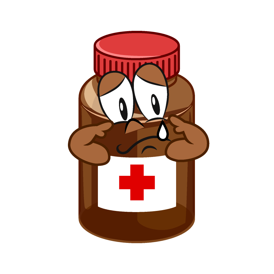 Sad Medicine Bottle