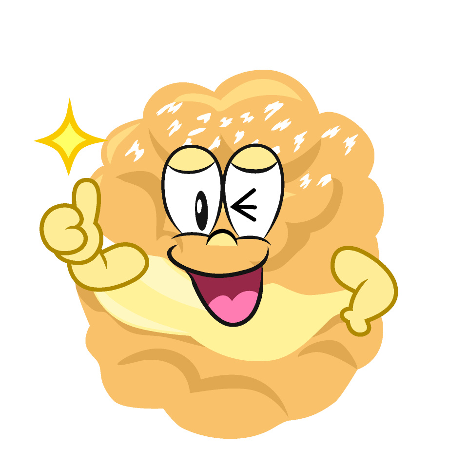 Thumbs up Cream Puff